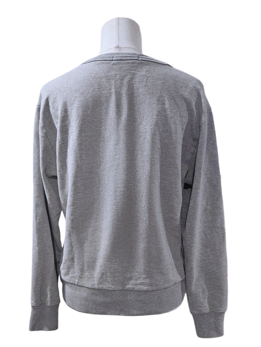 Frye Light Gray Crewneck Sweatshirt with Gold Lettering M - Picture 2 of 5
